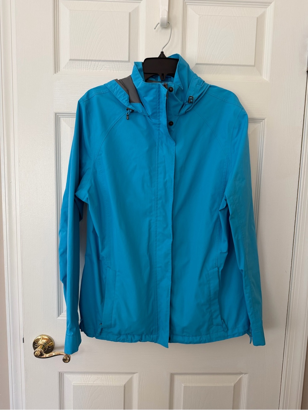 Lands' End Bright Teal Hooded Ski Jacket